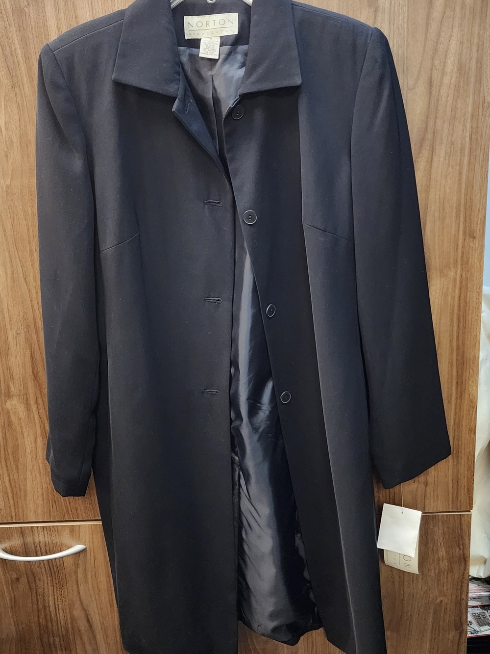 Norton McNaughton Women's Black Trench Coat